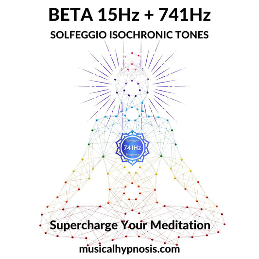 Beta 15Hz and 741Hz Solfeggio Isochronic Tones | 30 minutes