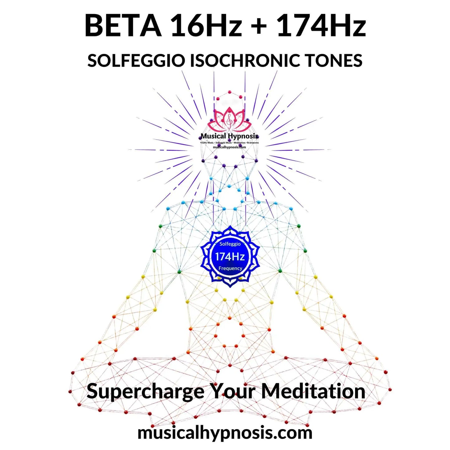 Beta 16Hz and 174Hz Solfeggio Isochronic Tones | 30 minutes