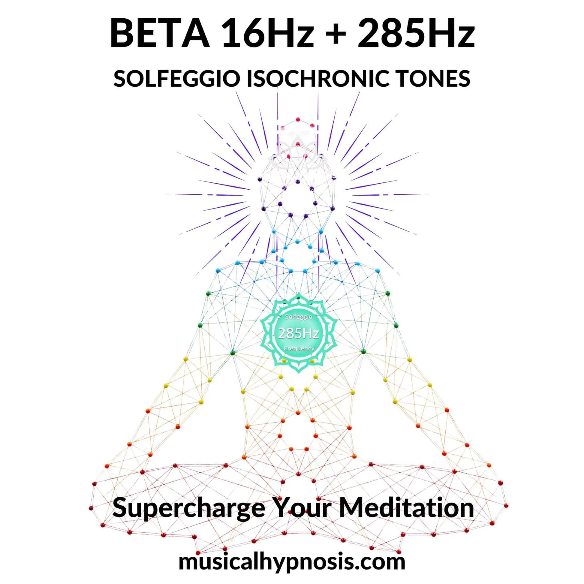 Beta 16Hz and 285Hz Solfeggio Isochronic Tones | 30 minutes
