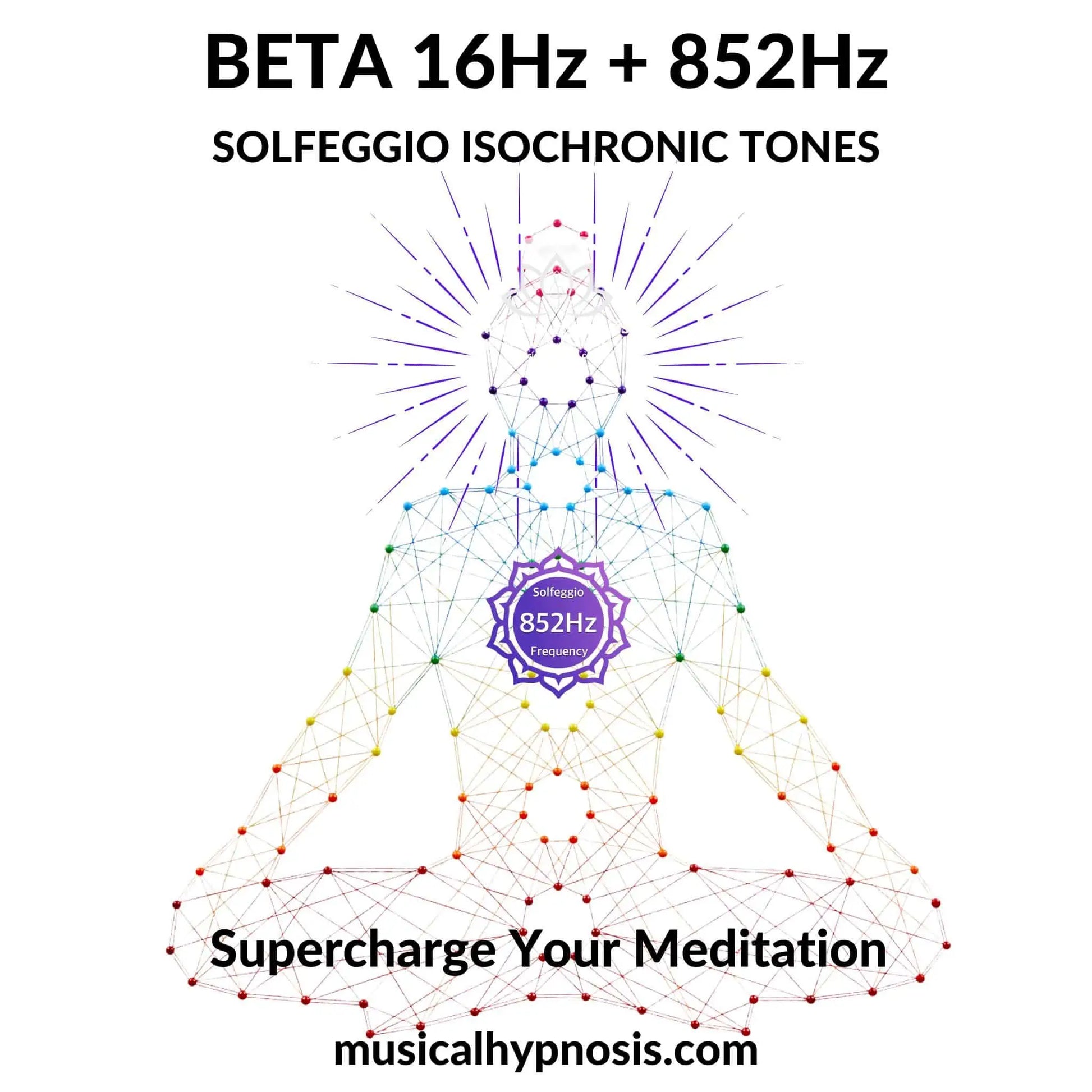 Beta 16Hz and 852Hz Solfeggio Isochronic Tones | 30 minutes
