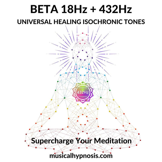 Beta 18Hz and 432Hz Universal Healing Isochronic Tones | 30 minutes