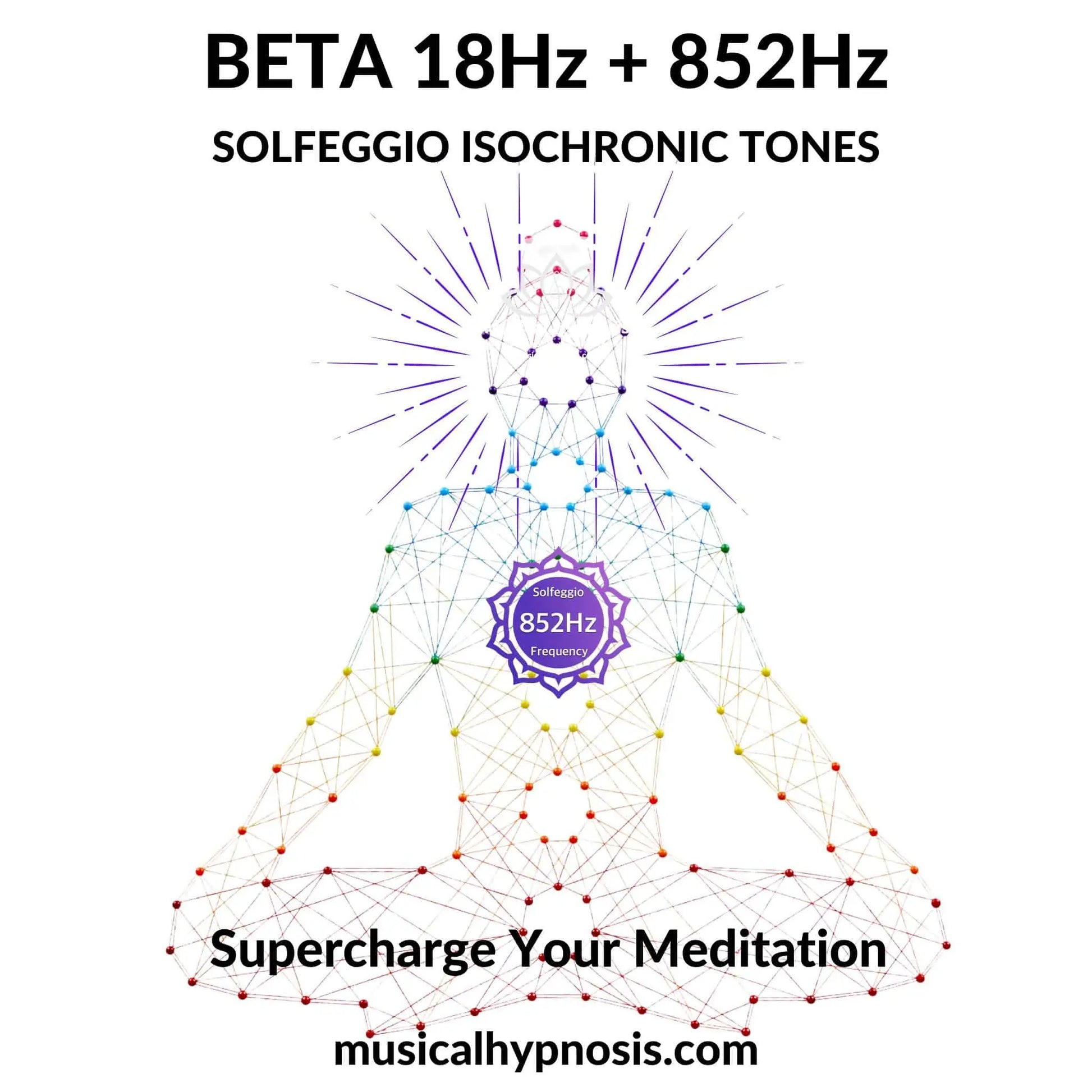Beta 18Hz and 852Hz Solfeggio Isochronic Tones | 30 minutes