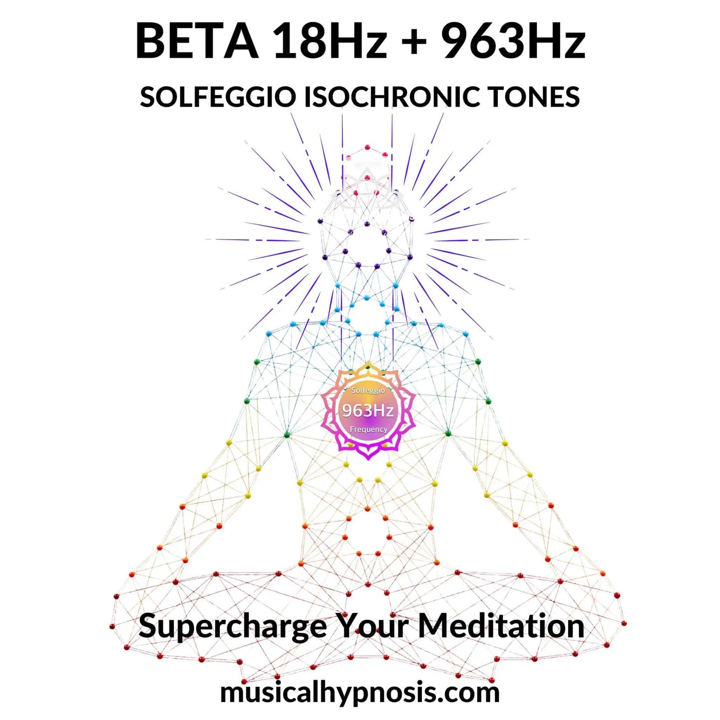 Beta 18Hz and 963Hz Solfeggio Isochronic Tones | 30 minutes