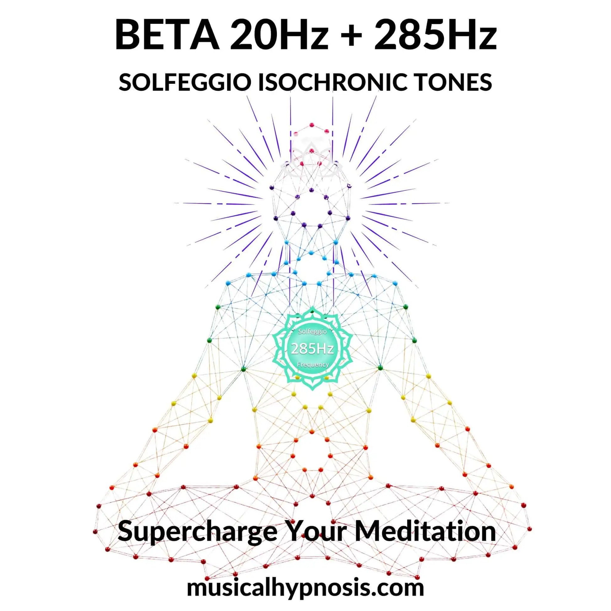 Beta 20Hz and 285Hz Solfeggio Isochronic Tones | 30 minutes