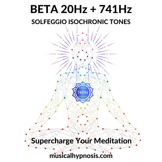 Beta 20Hz and 741Hz Solfeggio Isochronic Tones | 30 minutes