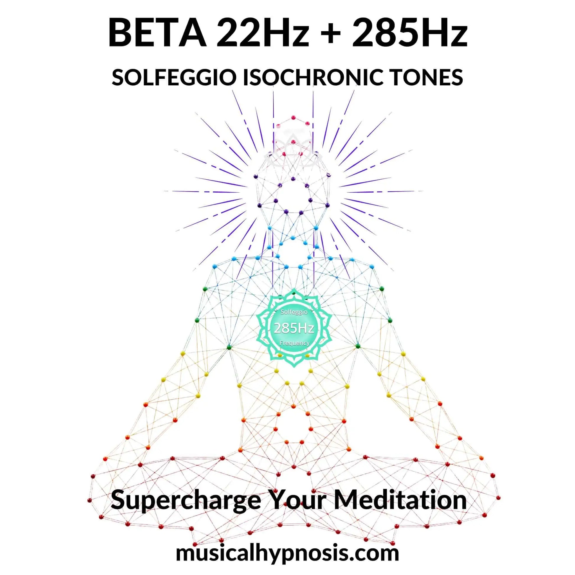 Beta 22Hz and 285Hz Solfeggio Isochronic Tones | 30 minutes