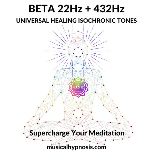 Beta 22Hz and 432Hz Universal Healing Isochronic Tones | 30 minutes