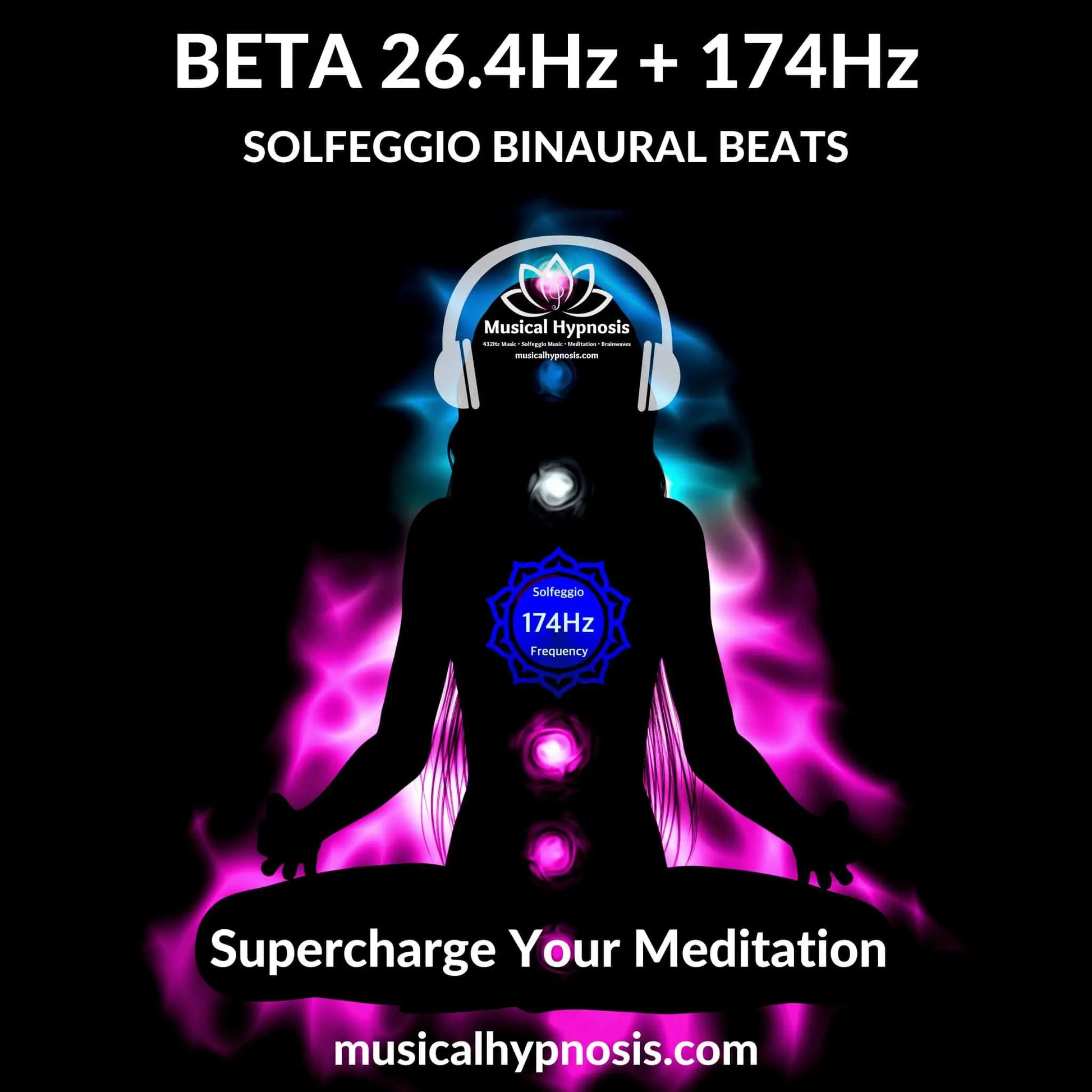 Beta 26.4Hz and 174Hz Solfeggio Binaural Beats | 30 minutes