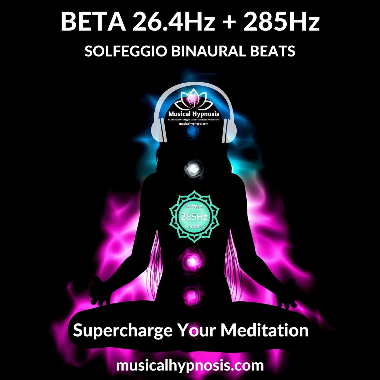 Beta 26.4Hz and 285Hz Solfeggio Binaural Beats | 30 minutes