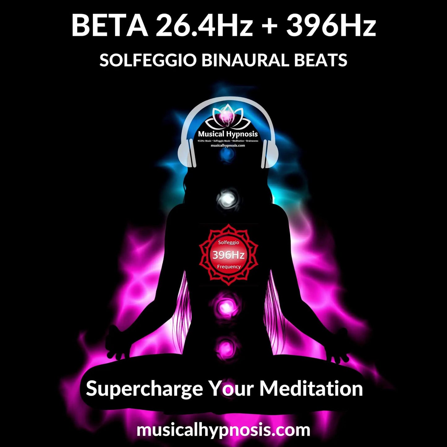 Beta 26.4Hz and 396Hz Solfeggio Binaural Beats | 30 minutes