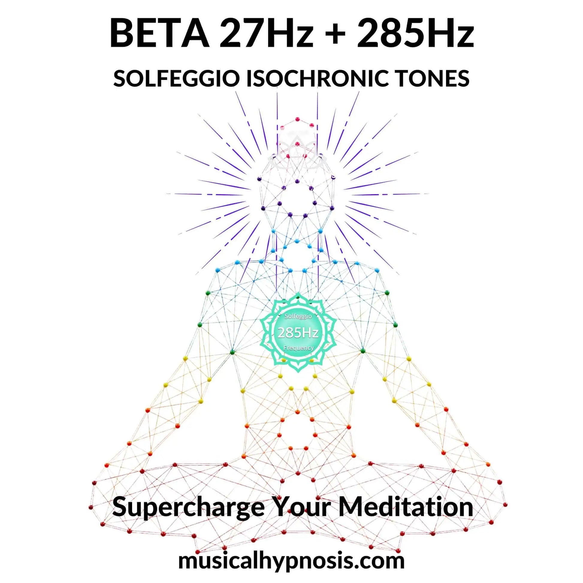 Beta 27Hz and 285Hz Solfeggio Isochronic Tones | 30 minutes