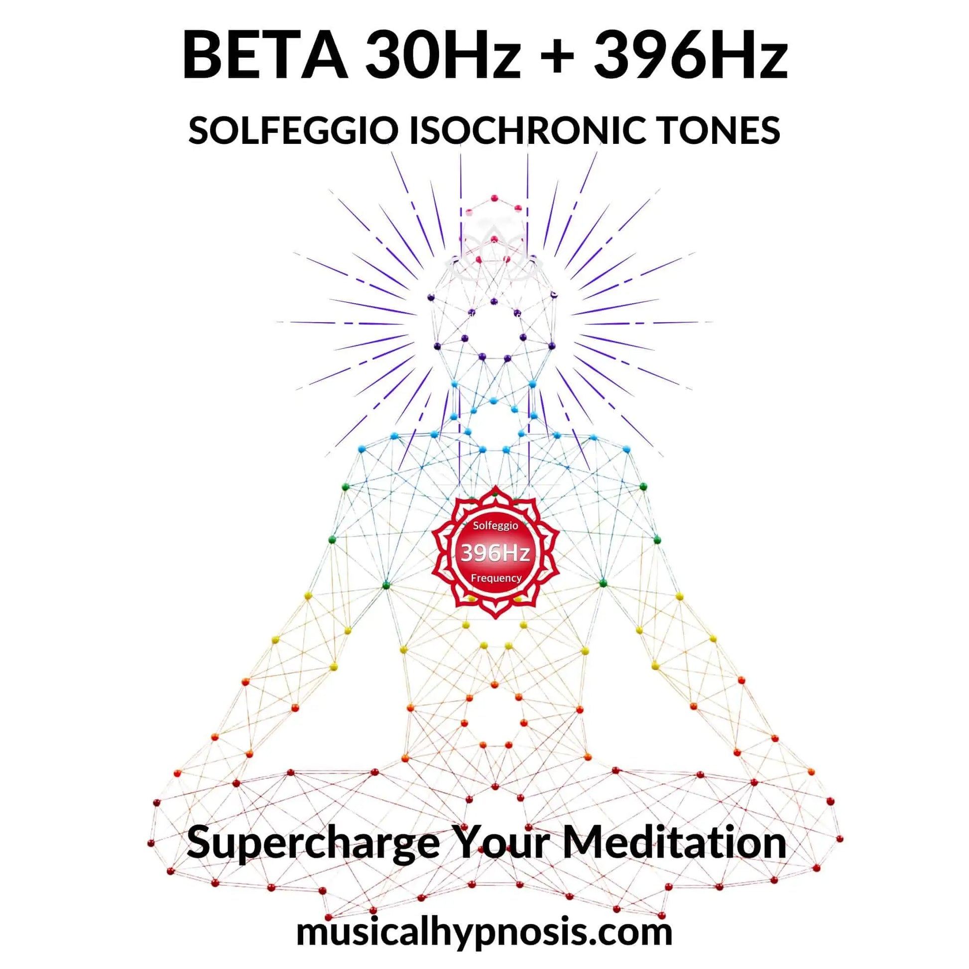 Beta 30Hz and 396Hz Solfeggio Isochronic Tones | 30 minutes