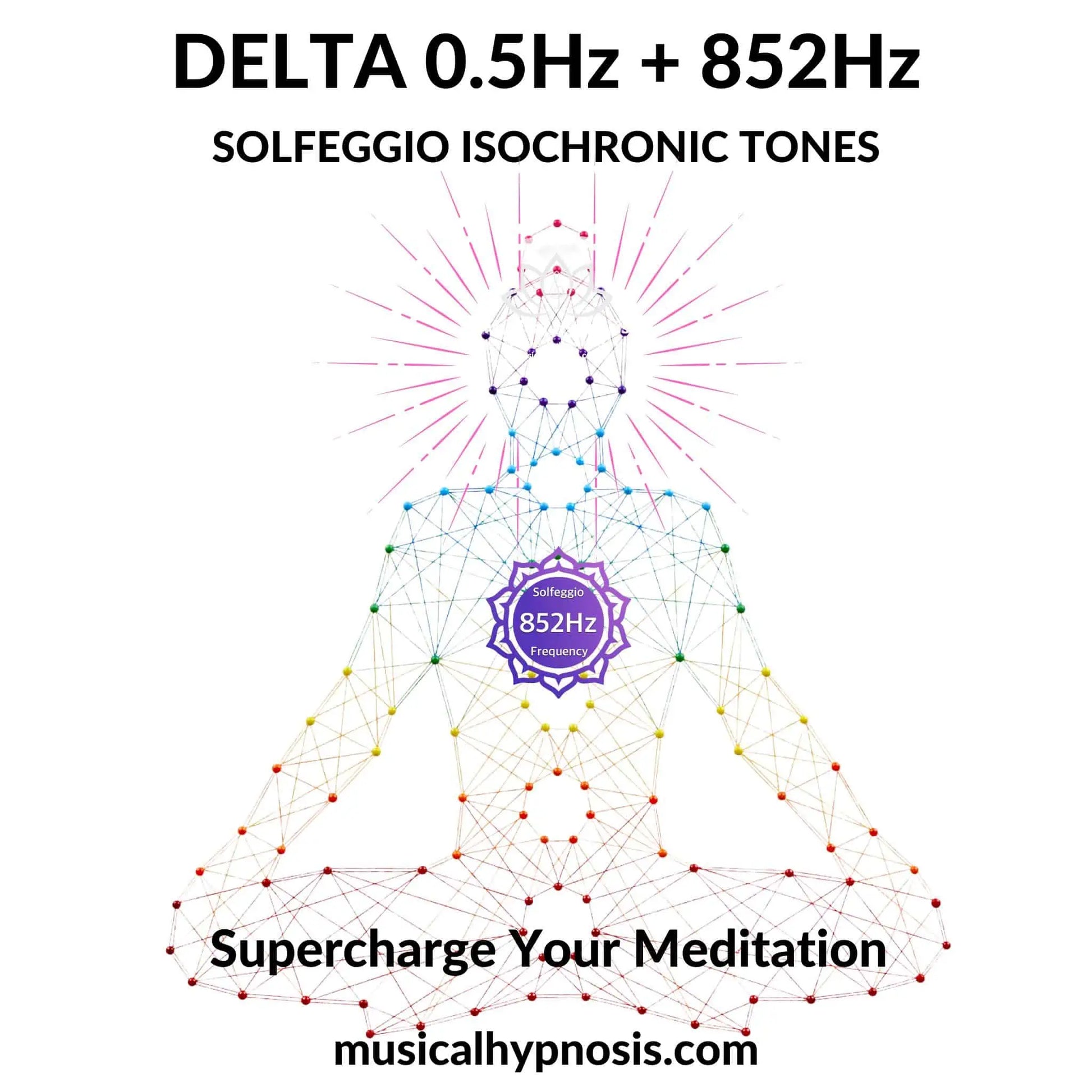 Delta 0.5Hz and 852Hz Solfeggio Isochronic Tones | 30 minutes