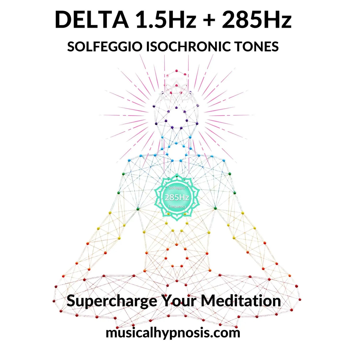 Delta 1.5Hz and 285Hz Solfeggio Isochronic Tones | 30 minutes