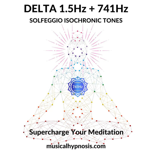 Delta 1.5Hz and 741Hz Solfeggio Isochronic Tones | 30 minutes