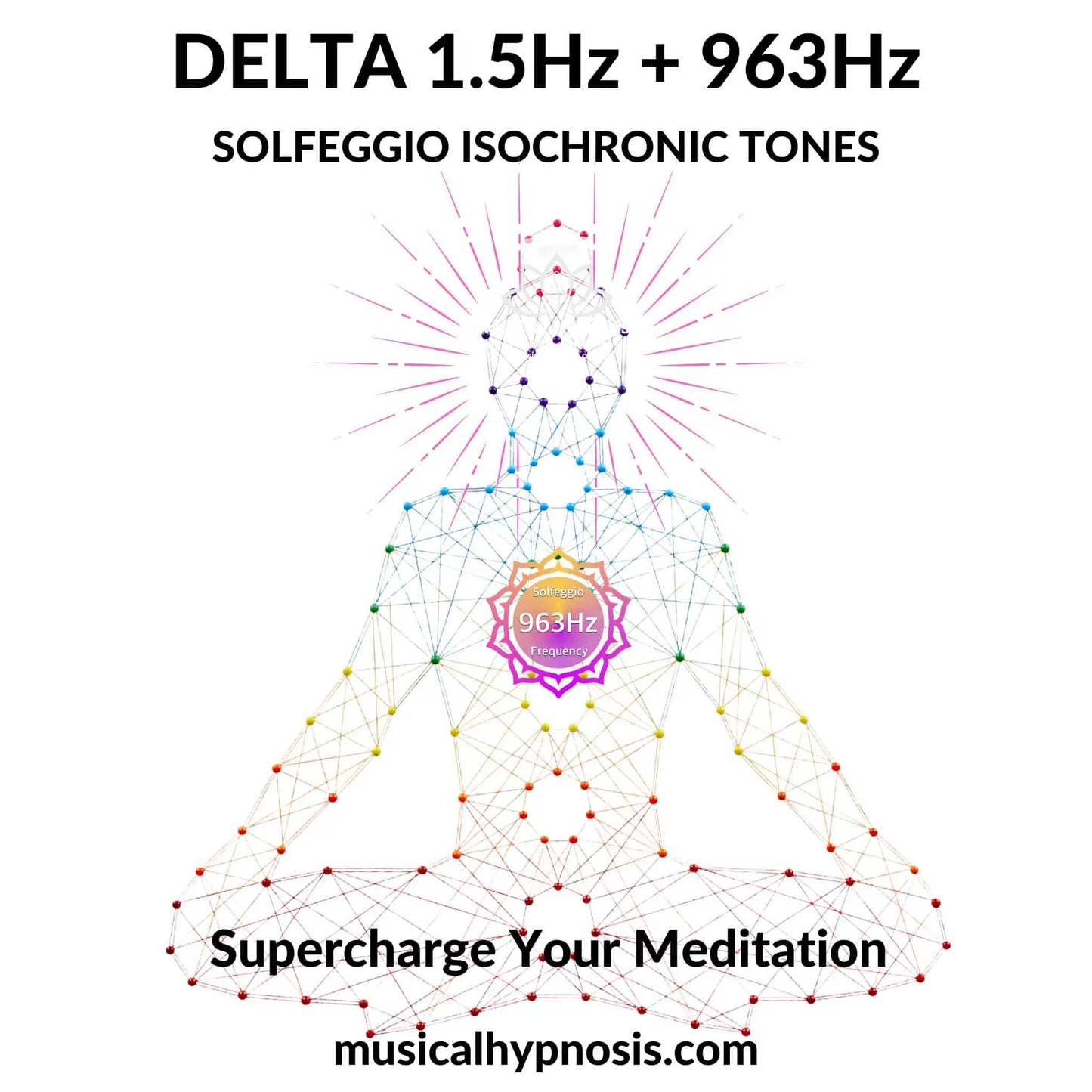 Delta 1.5Hz and 963Hz Solfeggio Isochronic Tones | 30 minutes