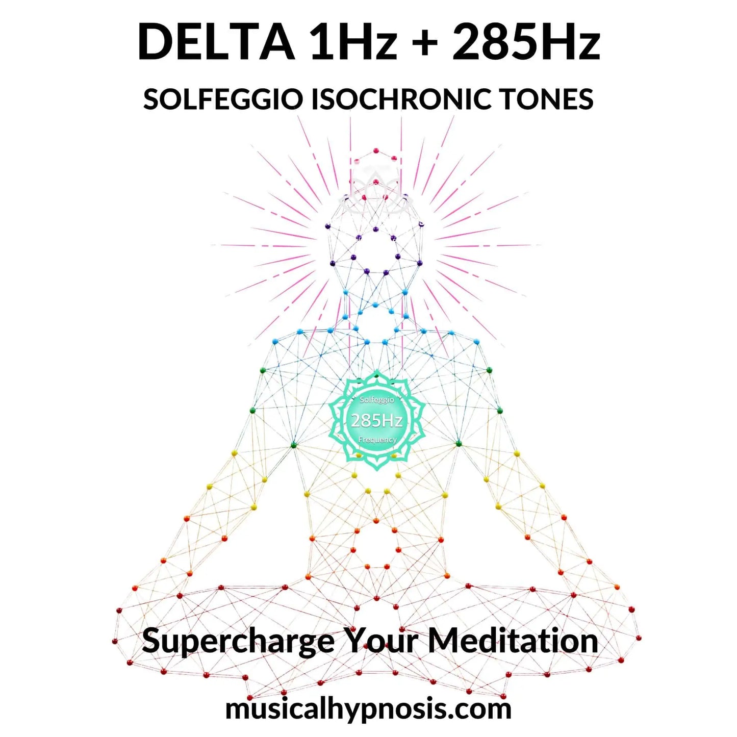 Delta 1Hz and 285Hz Solfeggio Isochronic Tones | 30 minutes