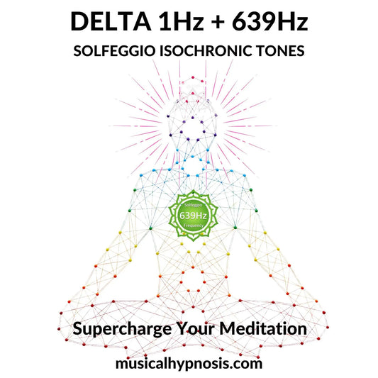 Delta 1Hz and 639Hz Solfeggio Isochronic Tones | 30 minutes