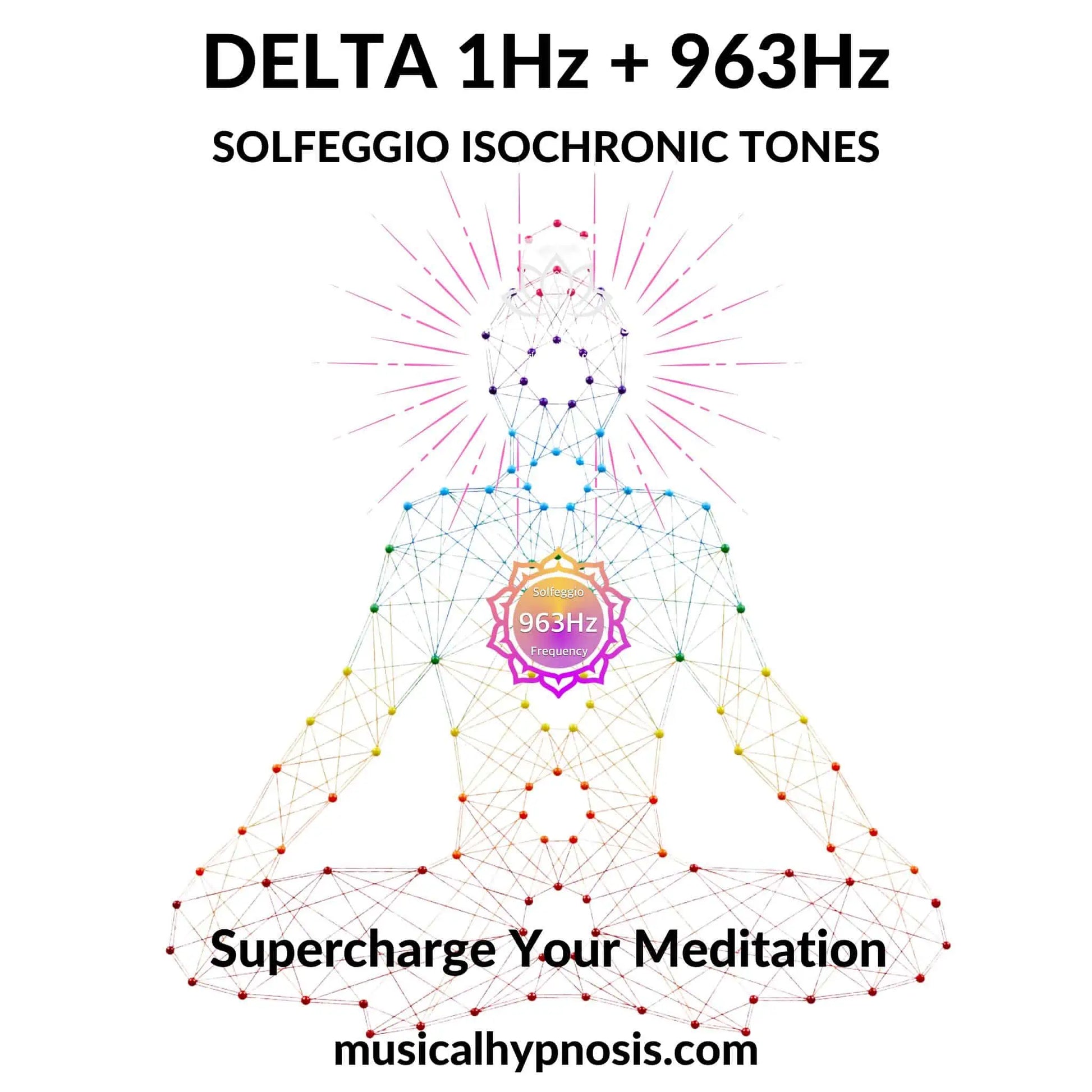 Delta 1Hz and 963Hz Solfeggio Isochronic Tones | 30 minutes