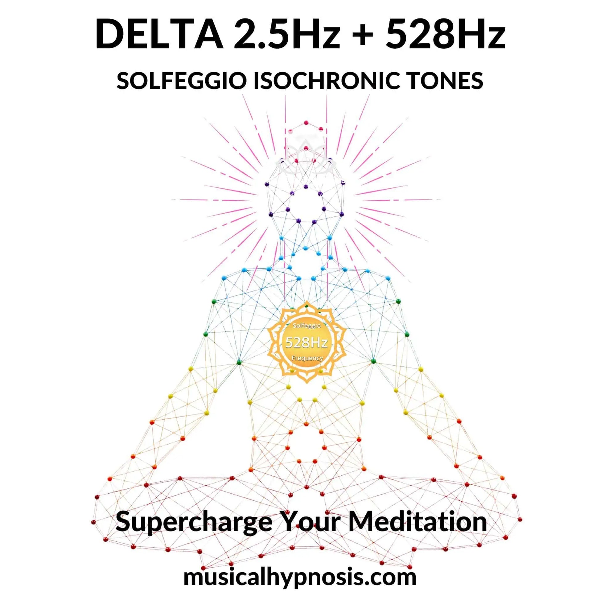 Delta 2.5Hz and 528Hz Solfeggio Isochronic Tones | 30 minutes