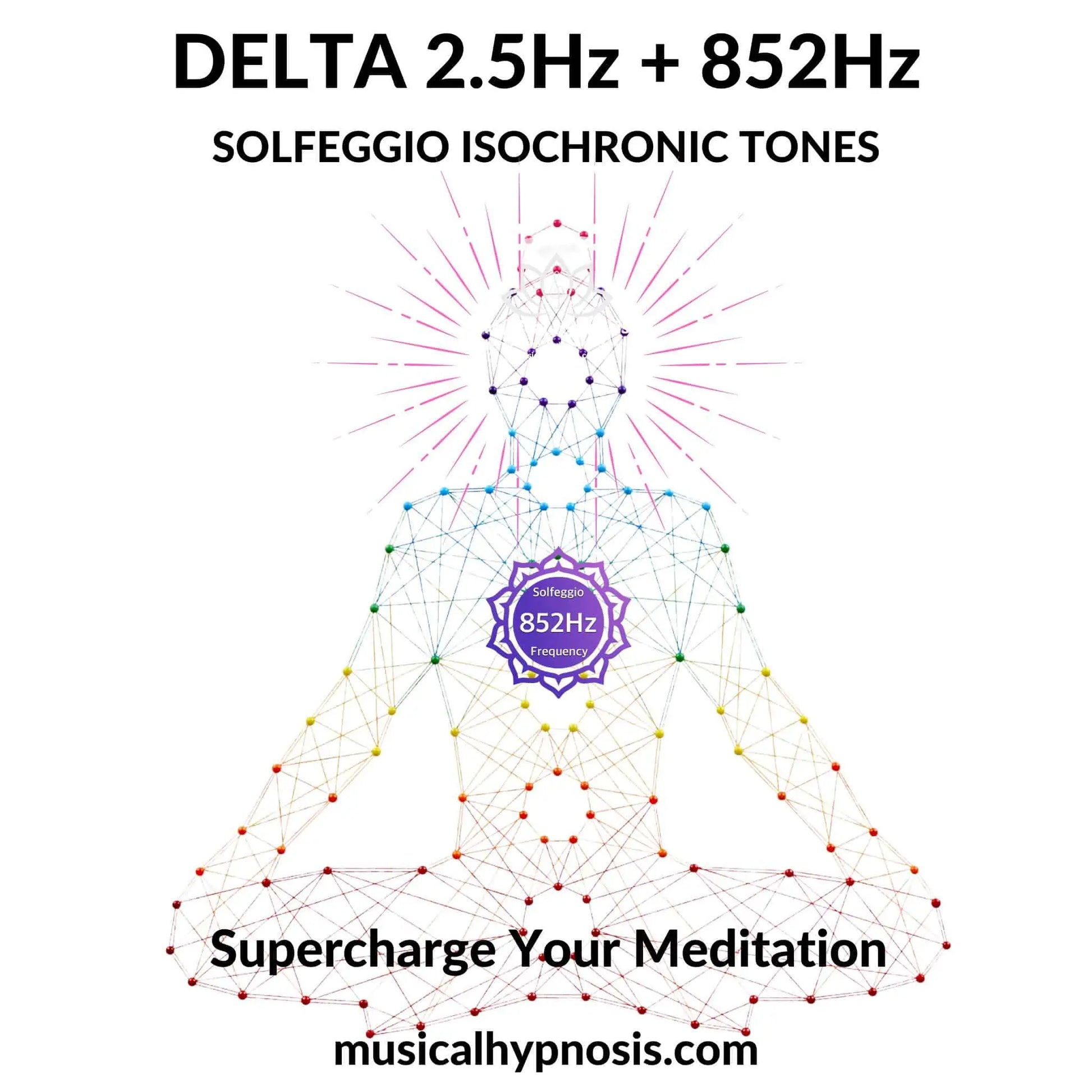 Delta 2.5Hz and 852Hz Solfeggio Isochronic Tones | 30 minutes