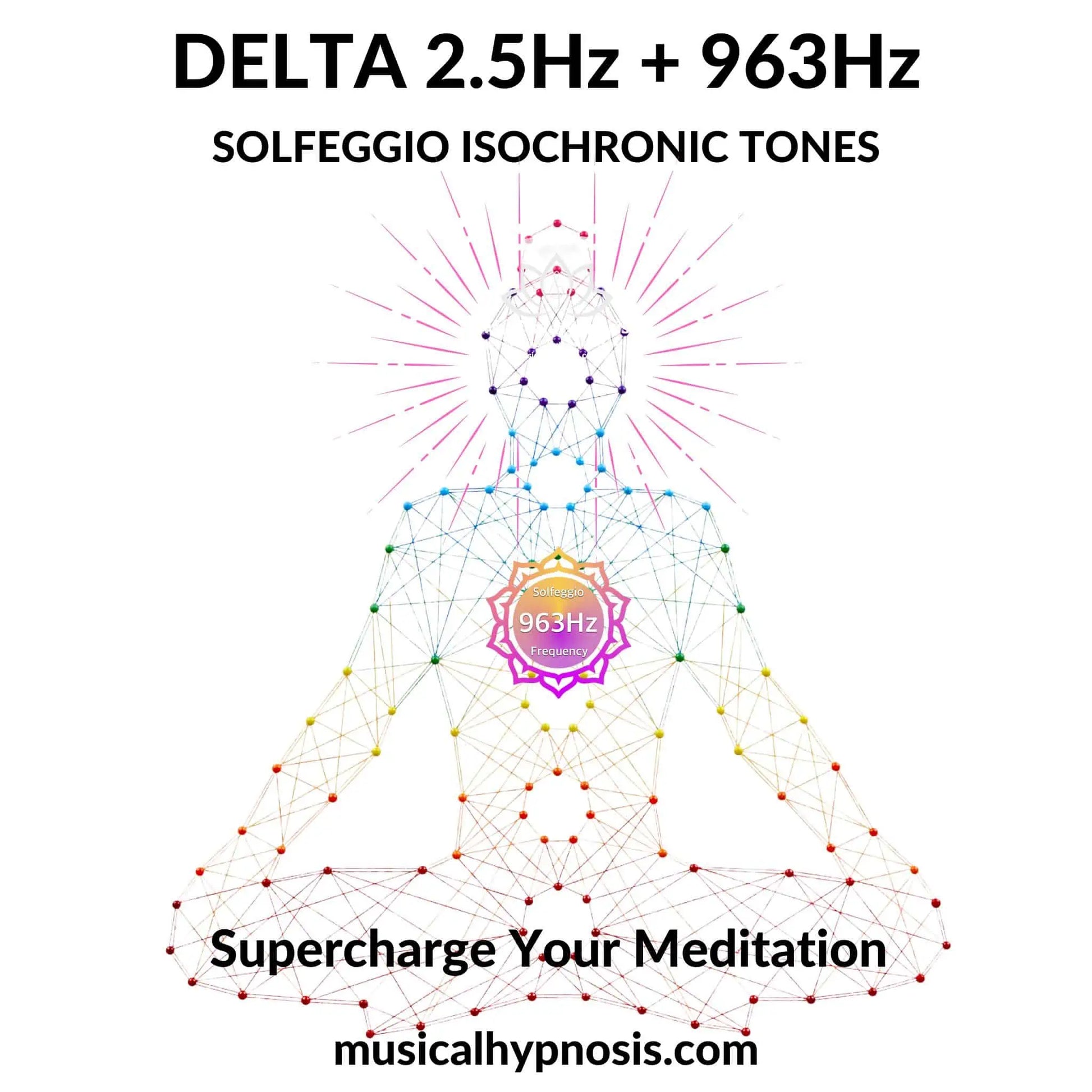 Delta 2.5Hz and 963Hz Solfeggio Isochronic Tones | 30 minutes