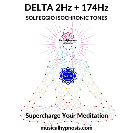 Delta 2Hz and 174Hz Solfeggio Isochronic Tones | 30 minutes