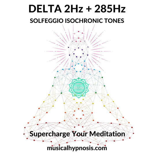 Delta 2Hz and 285Hz Solfeggio Isochronic Tones | 30 minutes