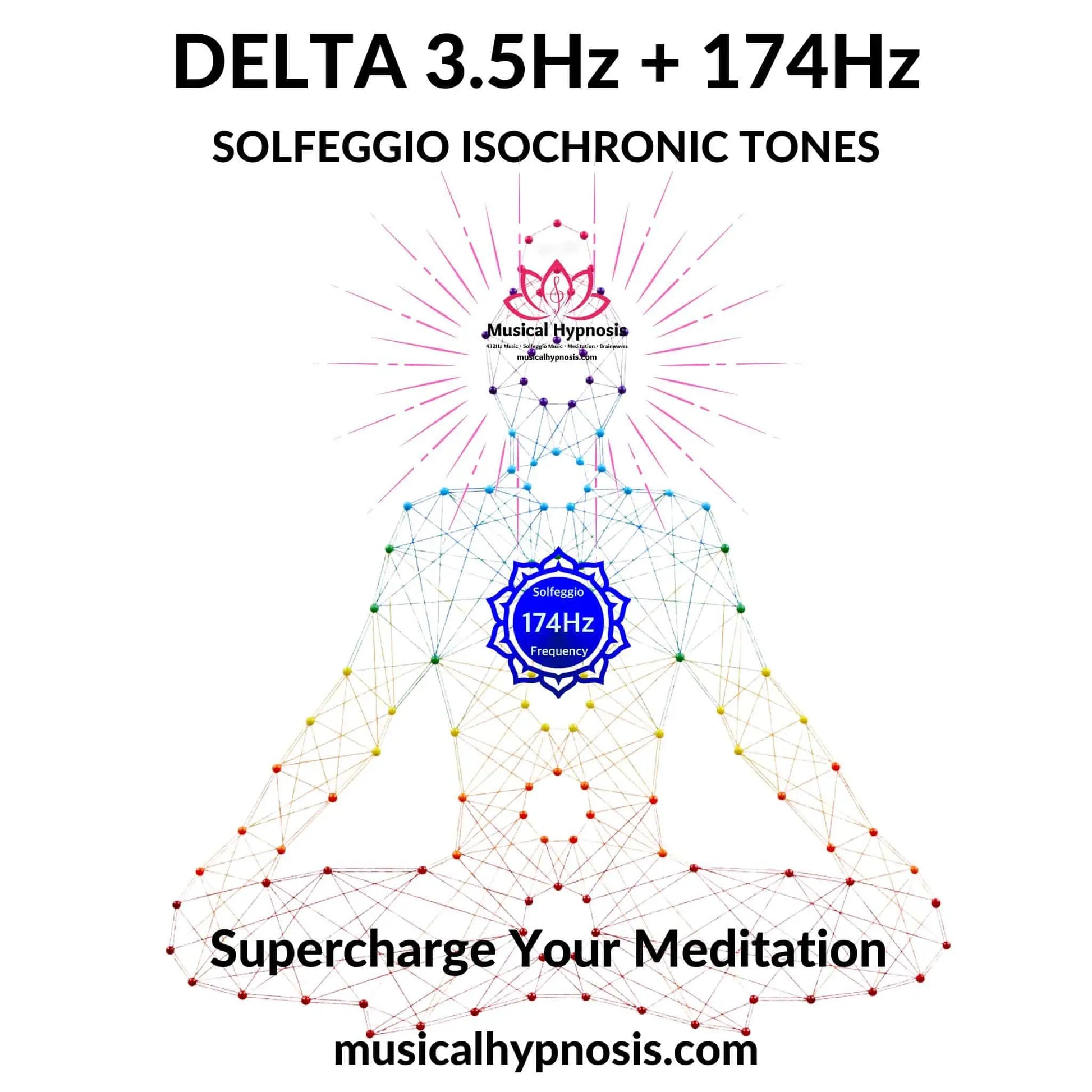 Delta 3.5Hz and 174Hz Solfeggio Isochronic Tones | 30 minutes