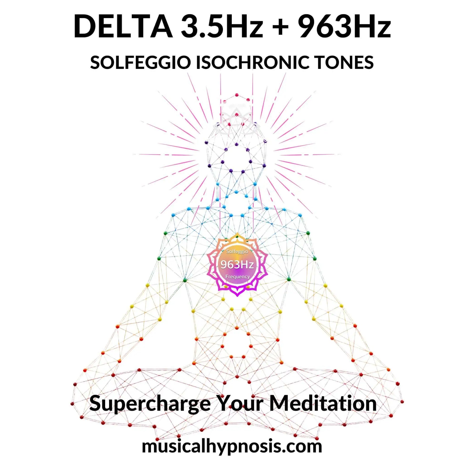 Delta 3.5Hz and 963Hz Solfeggio Isochronic Tones | 30 minutes