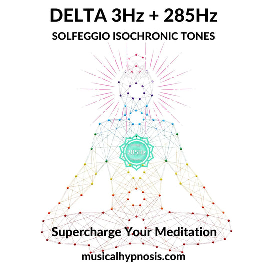 Delta 3Hz and 285Hz Solfeggio Isochronic Tones | 30 minutes
