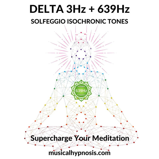 Delta 3Hz and 639Hz Solfeggio Isochronic Tones | 30 minutes