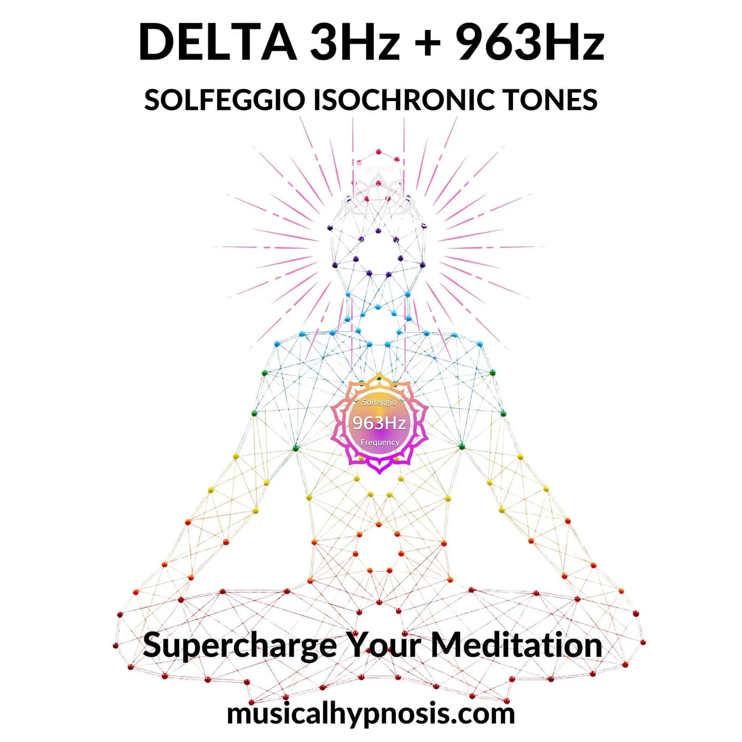 Delta 3Hz and 963Hz Solfeggio Isochronic Tones | 30 minutes