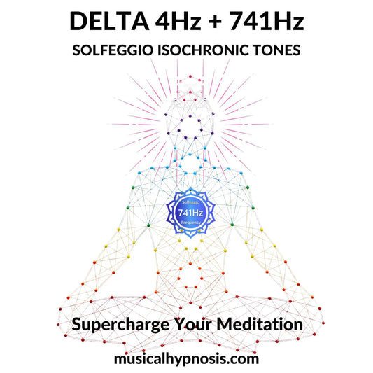 Delta 4Hz and 741Hz Solfeggio Isochronic Tones | 30 minutes