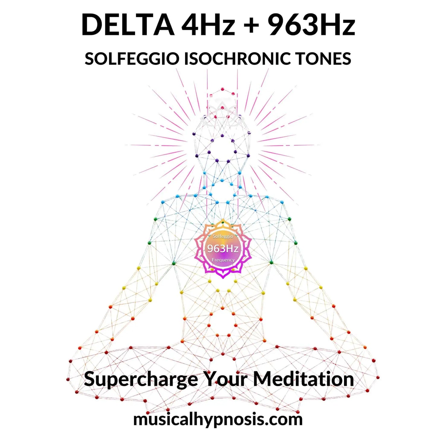 Delta 4Hz and 963Hz Solfeggio Isochronic Tones | 30 minutes