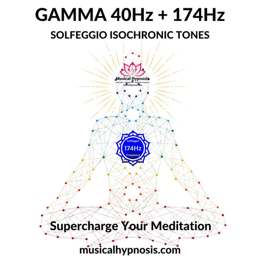 Gamma 40Hz and 174Hz Solfeggio Isochronic Tones | 30 minutes