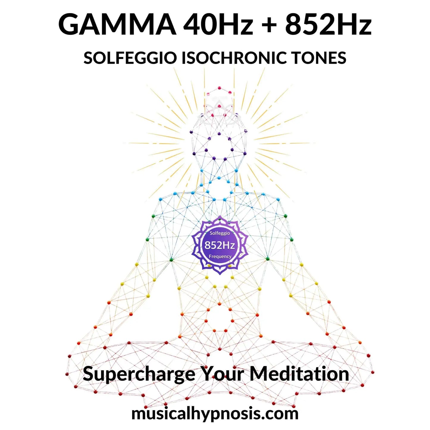 Gamma 40Hz and 852Hz Solfeggio Isochronic Tones | 30 minutes