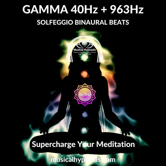 Gamma 40Hz and 963Hz Solfeggio Binaural Beats | 30 minutes