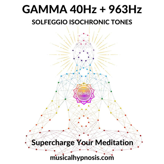 Gamma 40Hz and 963Hz Solfeggio Isochronic Tones | 30 minutes