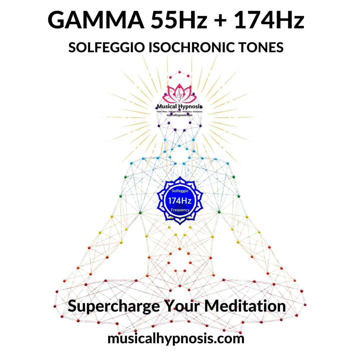 Gamma 55Hz and 174Hz Solfeggio Isochronic Tones | 30 minutes