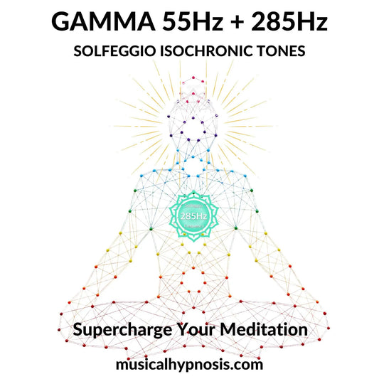 Gamma 55Hz and 285Hz Solfeggio Isochronic Tones | 30 minutes