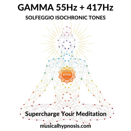 Gamma 55Hz and 417Hz Solfeggio Isochronic Tones | 30 minutes