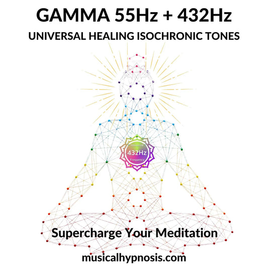 Gamma 55Hz and 432Hz Universal Healing Isochronic Tones | 30 minutes