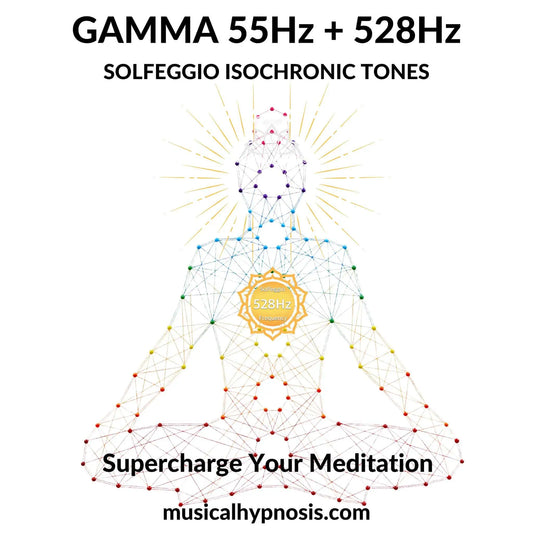 Gamma 55Hz and 528Hz Solfeggio Isochronic Tones | 30 minutes