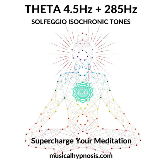 Theta 4.5Hz and 285Hz Solfeggio Isochronic Tones | 30 minutes