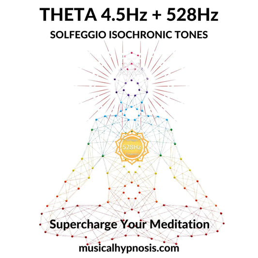 Theta 4.5Hz and 528Hz Solfeggio Isochronic Tones | 30 minutes