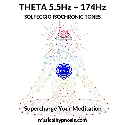 Theta 5.5Hz and 174Hz Solfeggio Isochronic Tones | 30 minutes