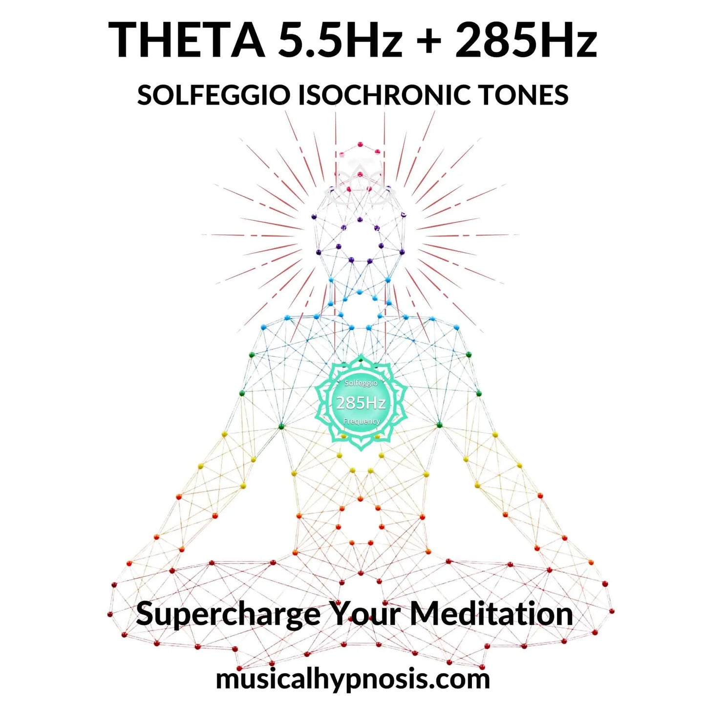 Theta 5.5Hz and 285Hz Solfeggio Isochronic Tones | 30 minutes