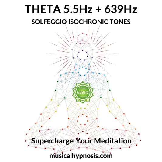 Theta 5.5Hz and 639Hz Solfeggio Isochronic Tones | 30 minutes