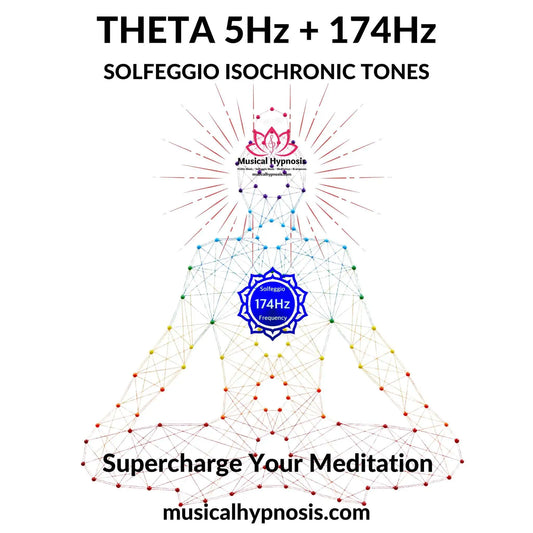 Theta 5Hz and 174Hz Solfeggio Isochronic Tones | 30 minutes